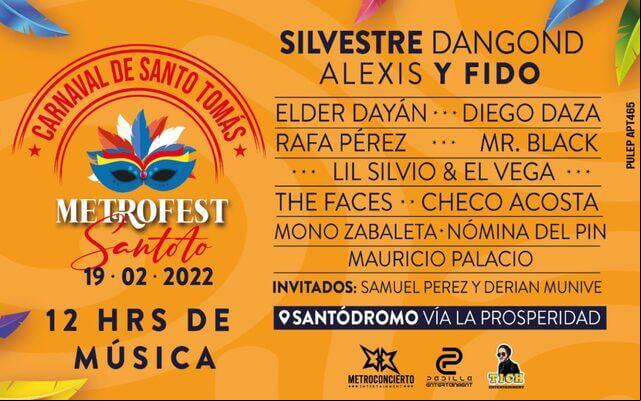 Concierto de Checo Acosta en Barranquilla, Colombia, Sábado, 19 de febrero de 2022