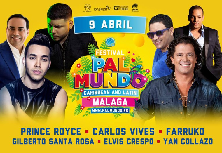 Concierto de Elvis Crespo en Málaga, España, Sábado, 09 de abril de 2016