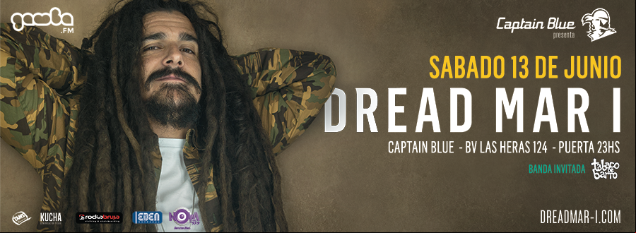 Concierto de Dread Mar I en Córdoba, Argentina, Sábado, 13 de junio de 2015