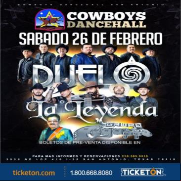 Concierto de Duelo en San Antonio, Texas, Estados Unidos, Sábado, 26 de febrero de 2022
