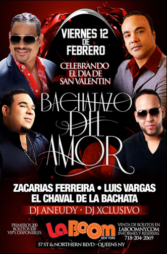 Concierto de Zacarias Ferreira en Woodside, New York, Estados Unidos, Viernes, 12 de febrero de 2016