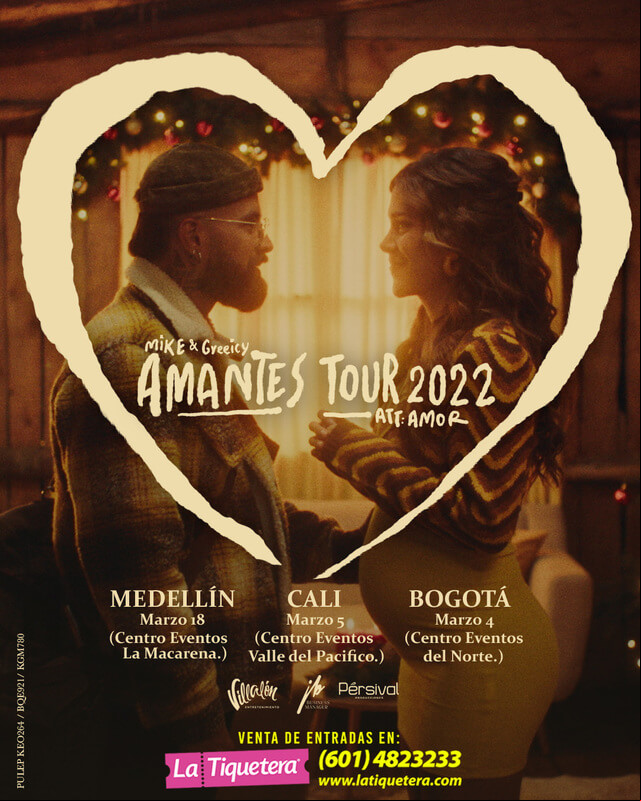 Concierto de Greeicy, AMANTES TOUR ATENTAMENTE AMOR, en Medellín, Colombia, Viernes, 18 de marzo de 2022