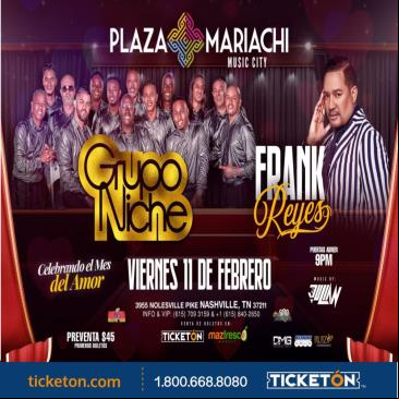 Concierto de Frank Reyes en Nashville, Tennessee, Estados Unidos, Viernes, 11 de febrero de 2022