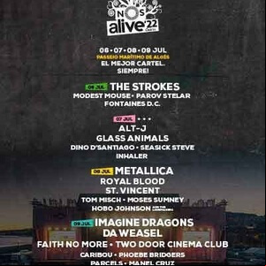 Concierto de Metallica en Algés, Portugal, Sábado, 09 de julio de 2022