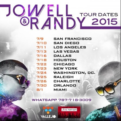 Concierto de Jowell y Randy en Orlando, Florida, Estados Unidos, Jueves, 30 de julio de 2015