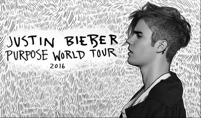 Concierto de Justin Bieber en San Diego, California, Estados Unidos, Martes, 29 de marzo de 2016