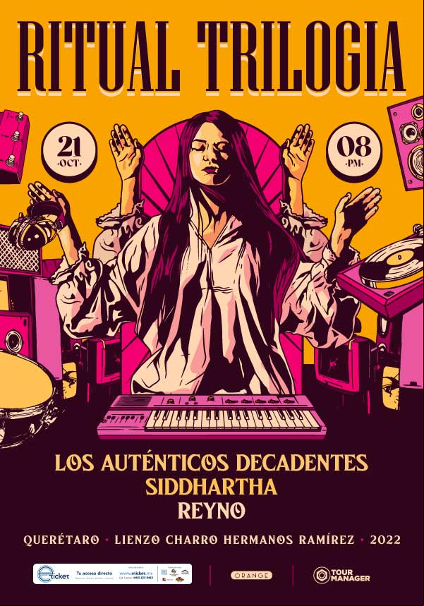 Concierto de Los Auténticos Decadentes en Querétaro, México, Viernes, 21 de octubre de 2022