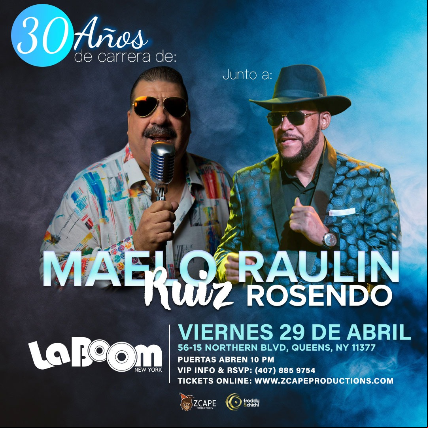 Concierto de Maelo Ruiz en Queens, Nueva York, Estados Unidos, Viernes, 29 de abril de 2022