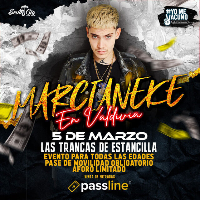 Concierto de Marcianeke en Valdivia, Chile, Sábado, 05 de marzo de 2022