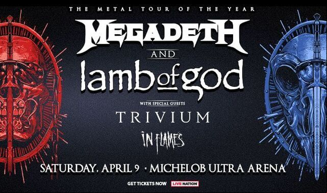 Concierto de Megadeth, THE METAL TOUR OF THE YEAR, en Las Vegas, Nevada, Estados Unidos, Sábado, 09 de abril de 2022