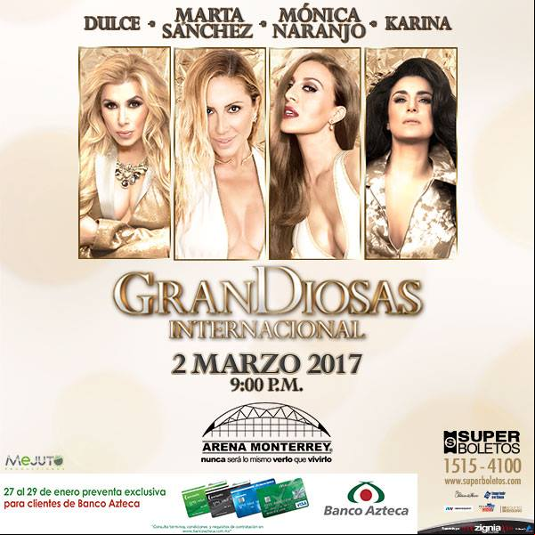 Concierto de Mónica Naranjo en Monterrey, Nuevo León, México, Jueves, 02 de marzo de 2017