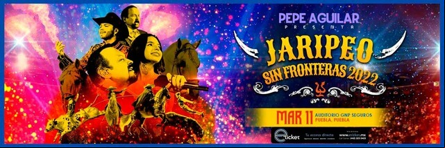 Concierto de Ángela Aguilar, Jaripeo Sin Fronteras, en Puebla de Zaragoza, México, Viernes, 11 de marzo de 2022