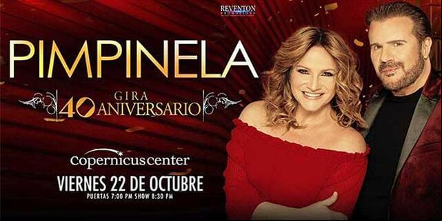 Concierto de Pimpinela, Pimpinela 40 Aniversario, en Chicago, Illinois, Estados Unidos, Viernes, 22 de octubre de 2021