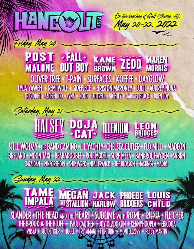 Concierto de Phoebe Bridgers en Gulf Shores, Alabama, Estados Unidos, Viernes, 20 de mayo de 2022