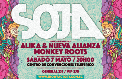 Concierto de Alika en Quito, Ecuador, Sábado, 07 de mayo de 2016