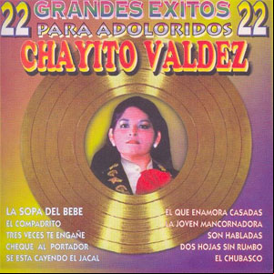 Álbum 22 Grandes Éxitos Para Adoloridos de Chayito Valdez