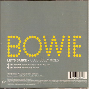 Álbum Let's Dance (Club Bolly Mixes) de David Bowie