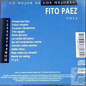 Álbum Lo Mejor De Los Mejores 2 de Fito Páez