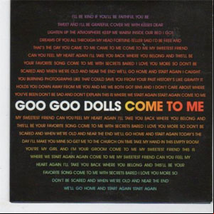 Álbum Come To Me de Goo Goo Dolls
