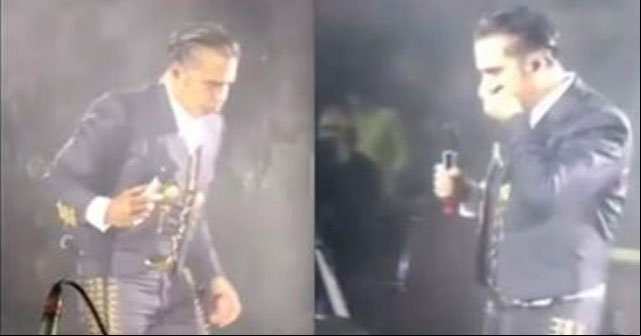 Alejandro Fernández casi vomita durante concierto (+VÍDEOS)