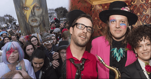 Arcade Fire recordó el legado de David Bowie en desfile