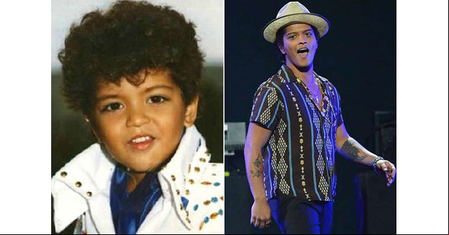 Foto de Bruno Mars cuando era niño Foto de Bruno Mars cuando era niño