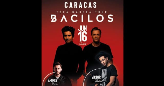 Bacilos llega a Venezuela para presentar su “Toca Madera Tour”