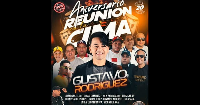 Gustavo Rodríguez se une a la fiesta salsera “Reunión en la Cima”