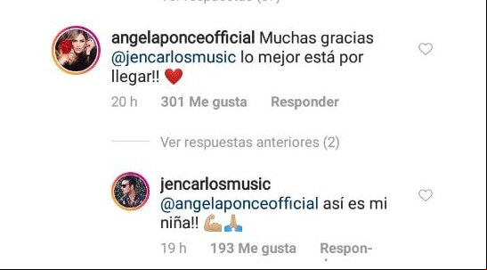 Respuesta de Ángela al Jean Carlos Canela