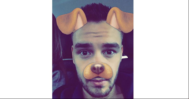 Liam usando el filtro Liam usando el filtro