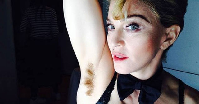 Madonna muestra su axila sin depilar
