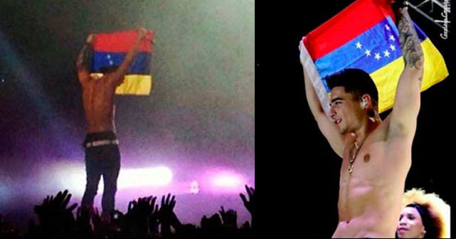 Maluma volteó la bandera de Venezuela
