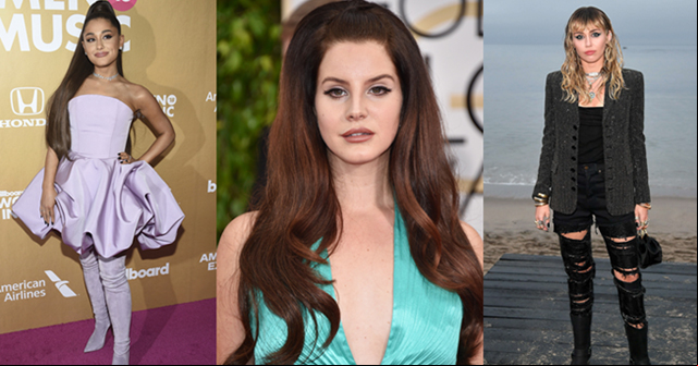 Miley Cyrus, Ariana Grande y Lana del Rey