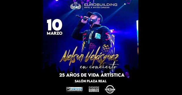 Nelson Velásquez llega a Venezuela para celebrar con un concierto 25 años de carrera artística