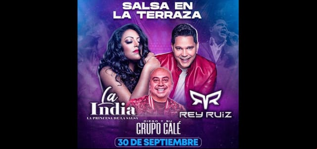 La salsa llega a la Terraza del CCCT con La India, Rey Ruiz y El Grupo Galé