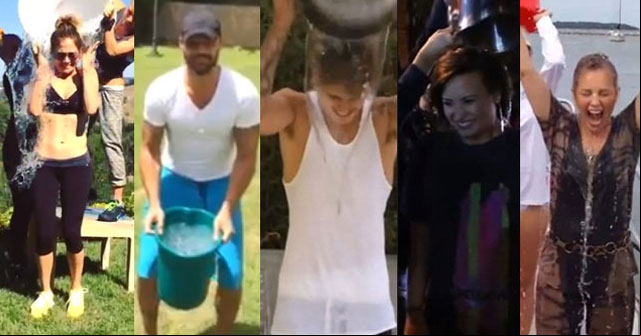 Artistas se echan valde de agua fria