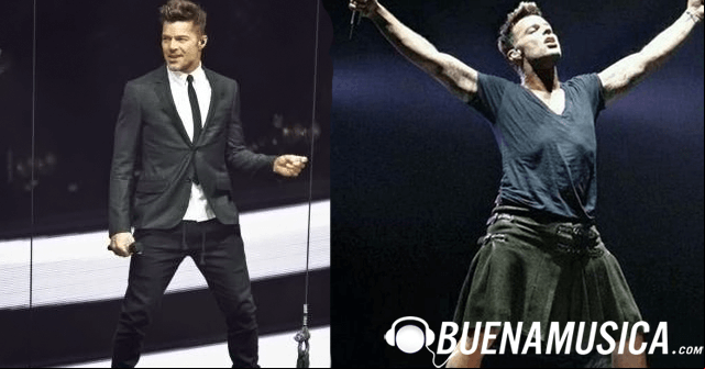 ¡Upa! Ricky Martin crea polémica en México por usar falda en concierto [FOTO+TWEET]