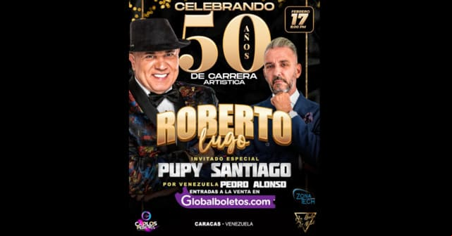Roberto Lugo celebrará sus 50 años de música en Caracas