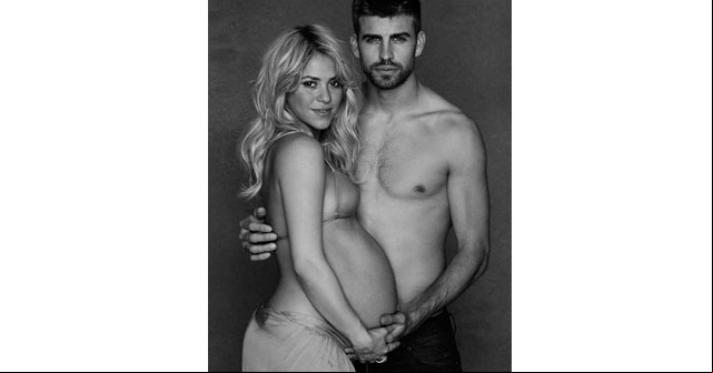 Shakira embarazada junto a Pique