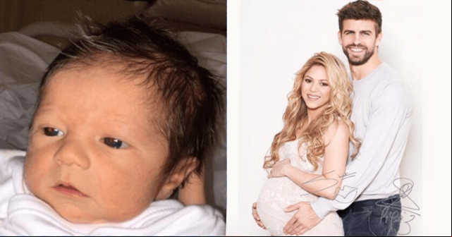 Shakira y Piqué muestran la primera foto de la cara de su hijo Sasha