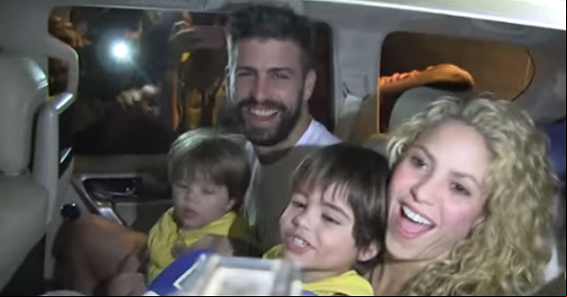 Shakira por primera vez en Colombia con su familia (+VÍDEO)