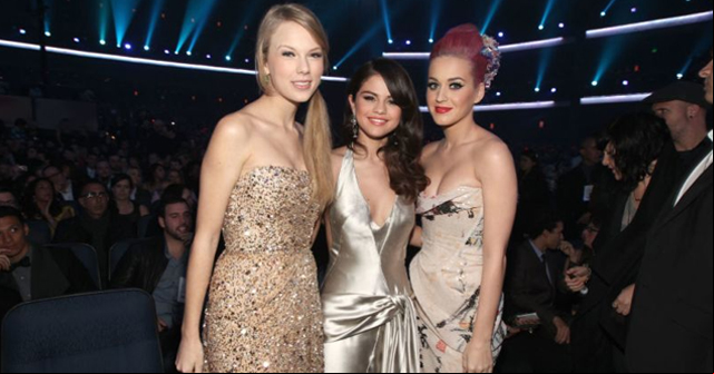 Taylor Swift, Selena Gómez y Katy Perry