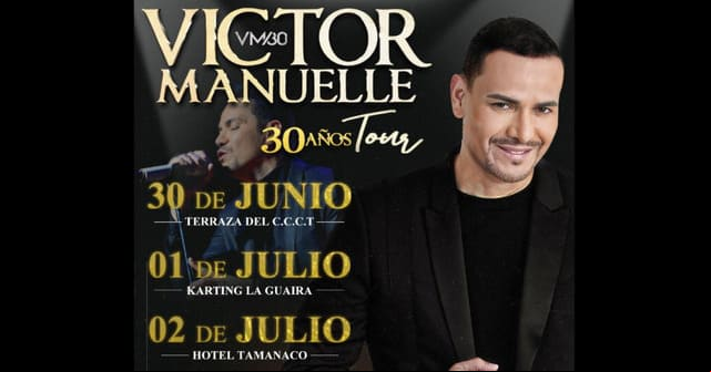 Víctor Manuelle celebrará sus “30 Años Tour” en Venezuela