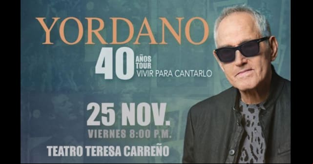 Yordano celebrará 40 años de vida artística en el Teresa Carreño
